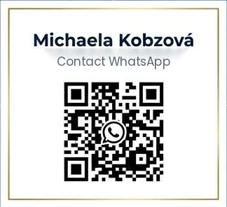 WhatsApp QR code for Michaela Kobzová